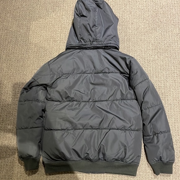 Charcoal Grey Old Navy Puffer L10-12 - Picture 2 of 8